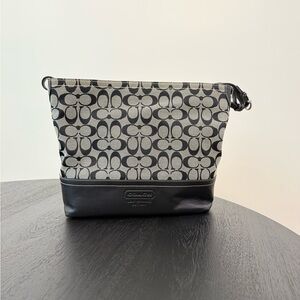 Coach Black and Gray Sig shoulder Tote